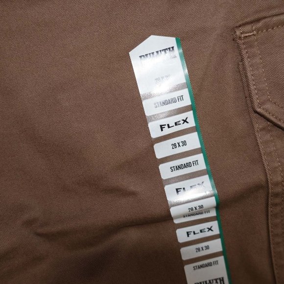 Duluth Trading Co Men's 40 Grit Standard Fit Cargo Pants 28 x 30 NWT Brown - Picture 9 of 9